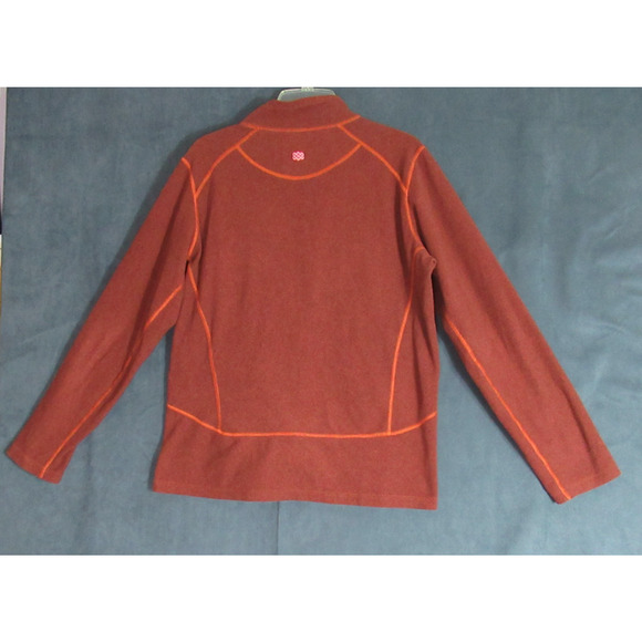 Sherpa Adventure Gear Jacket Mens Medium Orange Full Zip Outdoors Fleece Camping - Picture 5 of 9